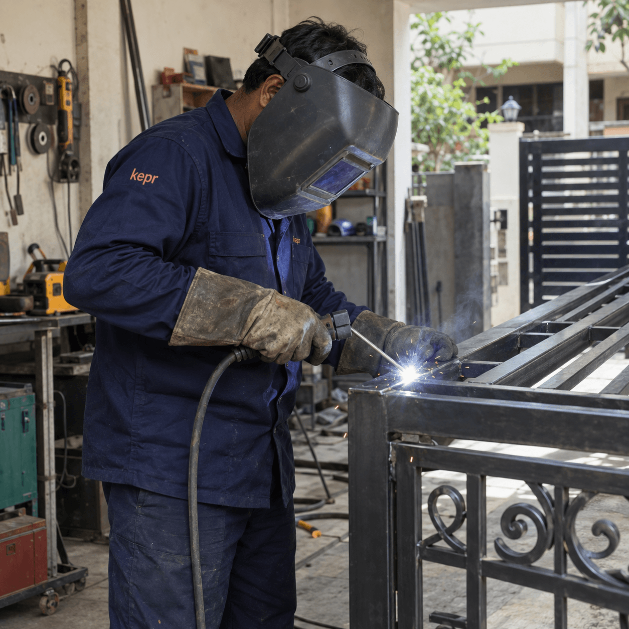 KEPR gates, grills & fabrication service illustration