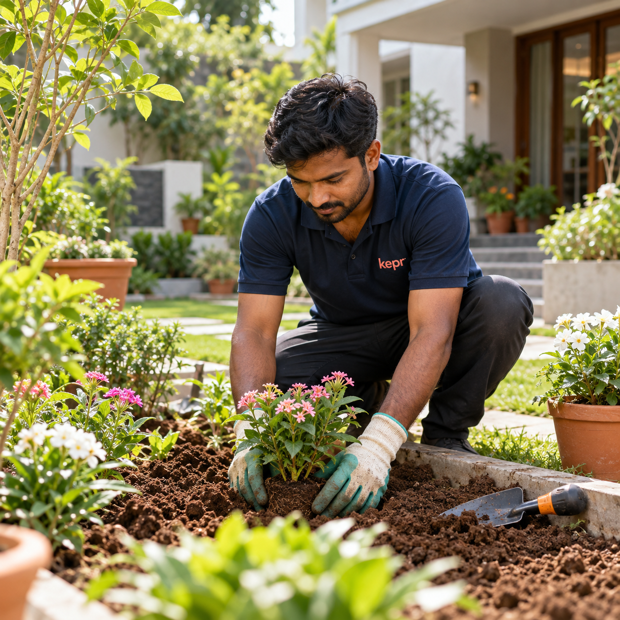 KEPR gardening & landscape upkeep service illustration