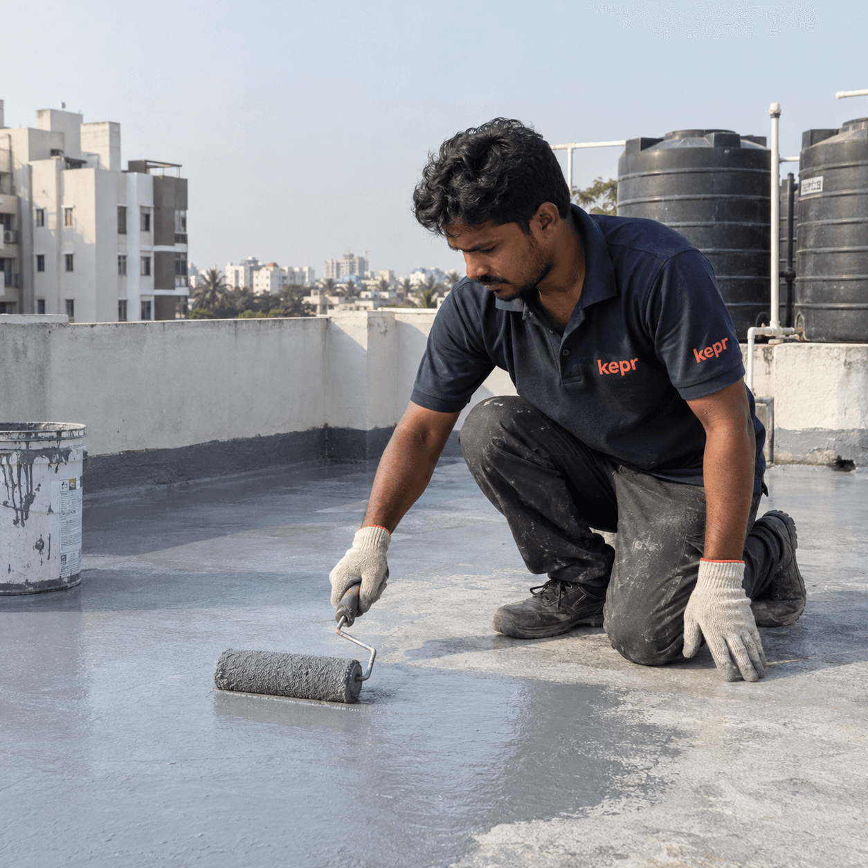 KEPR waterproofing & seepage repairs service illustration