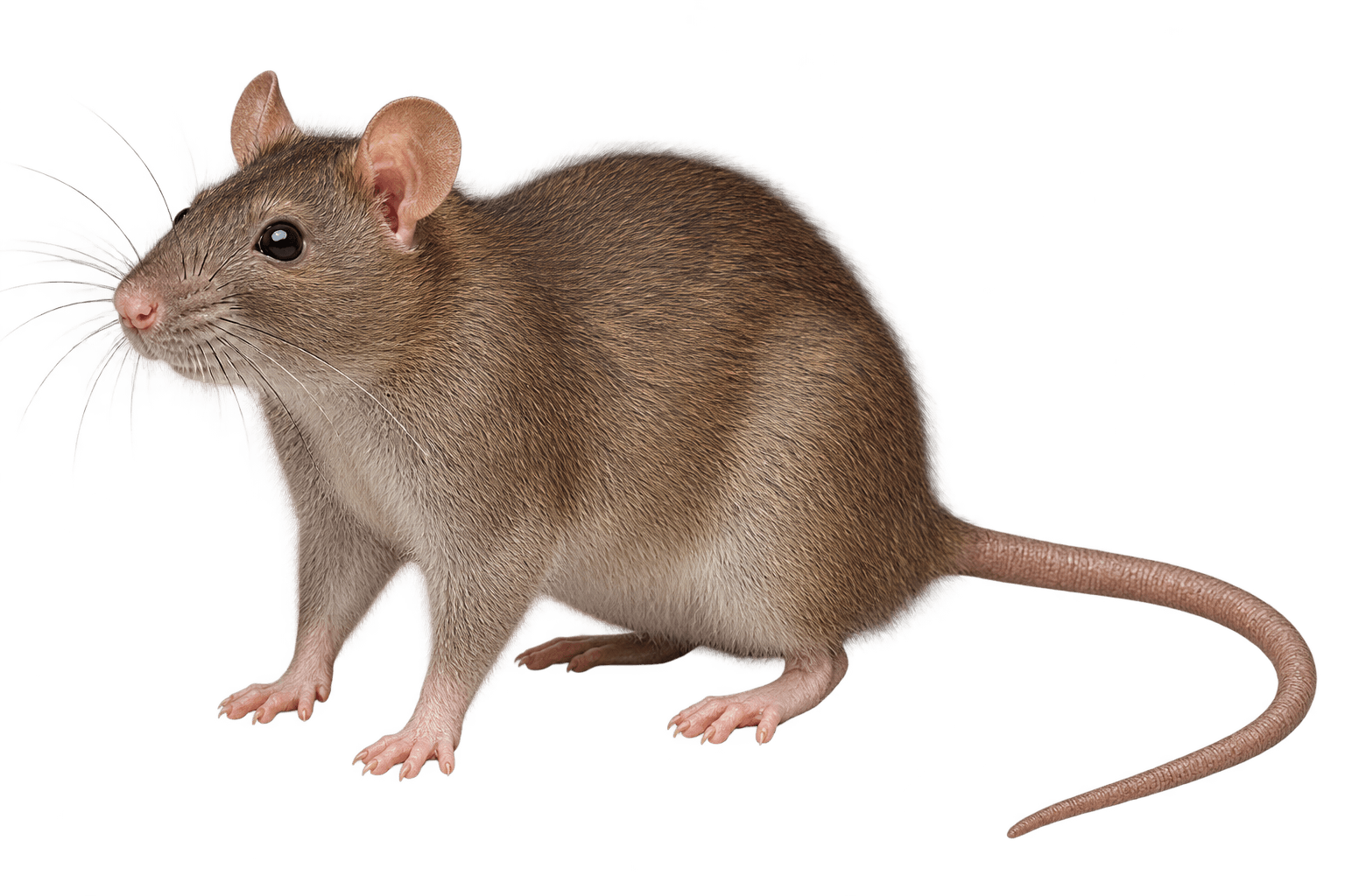 Realistic full-body image of a rat — KEPR provides rodent control across Bengaluru